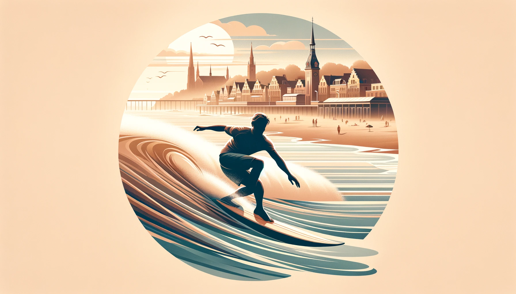 Belgian Longboard Surfing